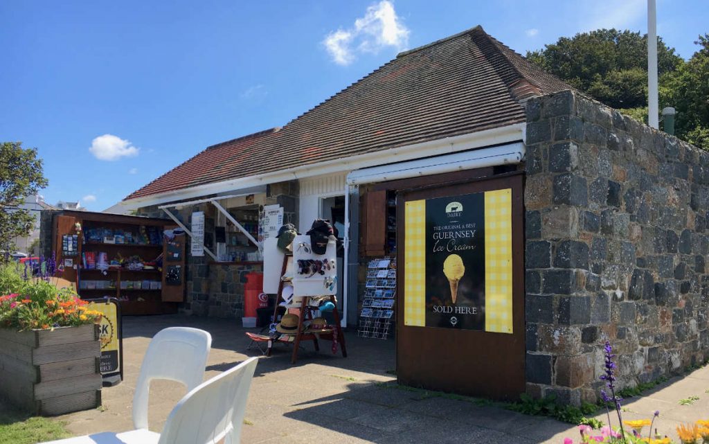 Kiosk at Portelet Bay, Guernsey